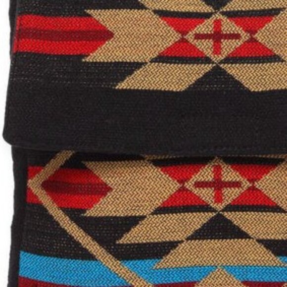 Flap Top Shoulder Bag - Southwest Style - Ethnic Inspired Design - Lightweight - Picture 4 of 9